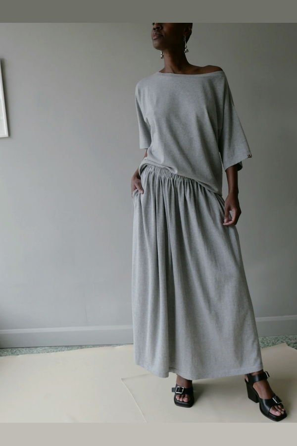 Extreme Cashmere N°403 Mary Short Skirt - Grey