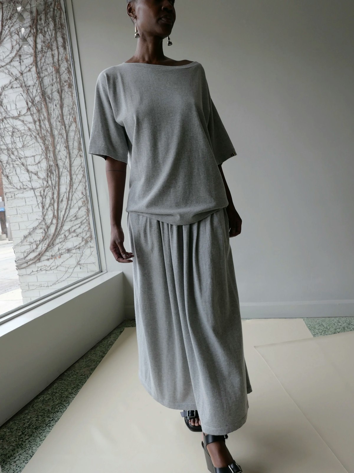 Extreme Cashmere N°403 Mary Short Skirt - Grey - Image 2 of 5