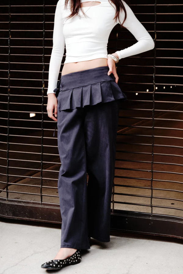 Woodrose Deli Flip Flap Trousers