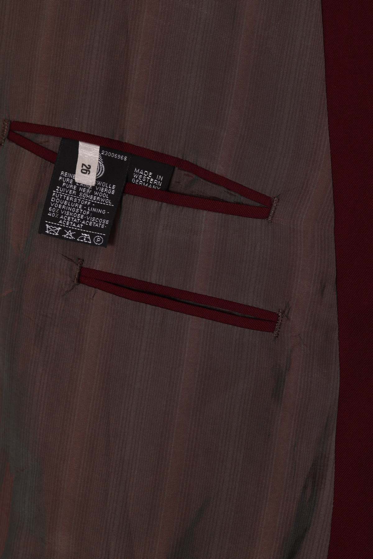 (Unattributed) Double-Breasted Blazer, Wool Shell, Late Cold War Period, West Germany - Image 4 of 7