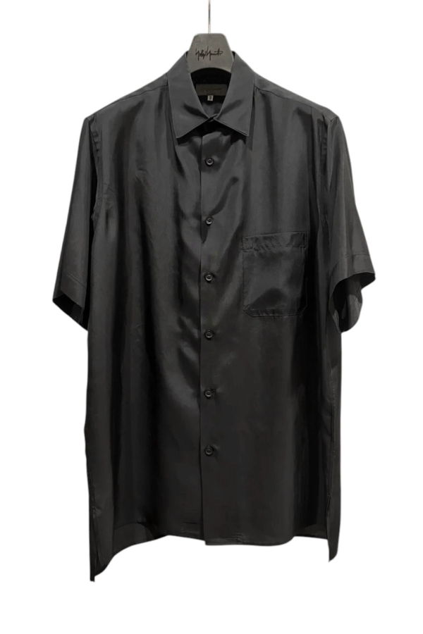Yohji Yamamoto Big Half Sleeve Shirt - Black
