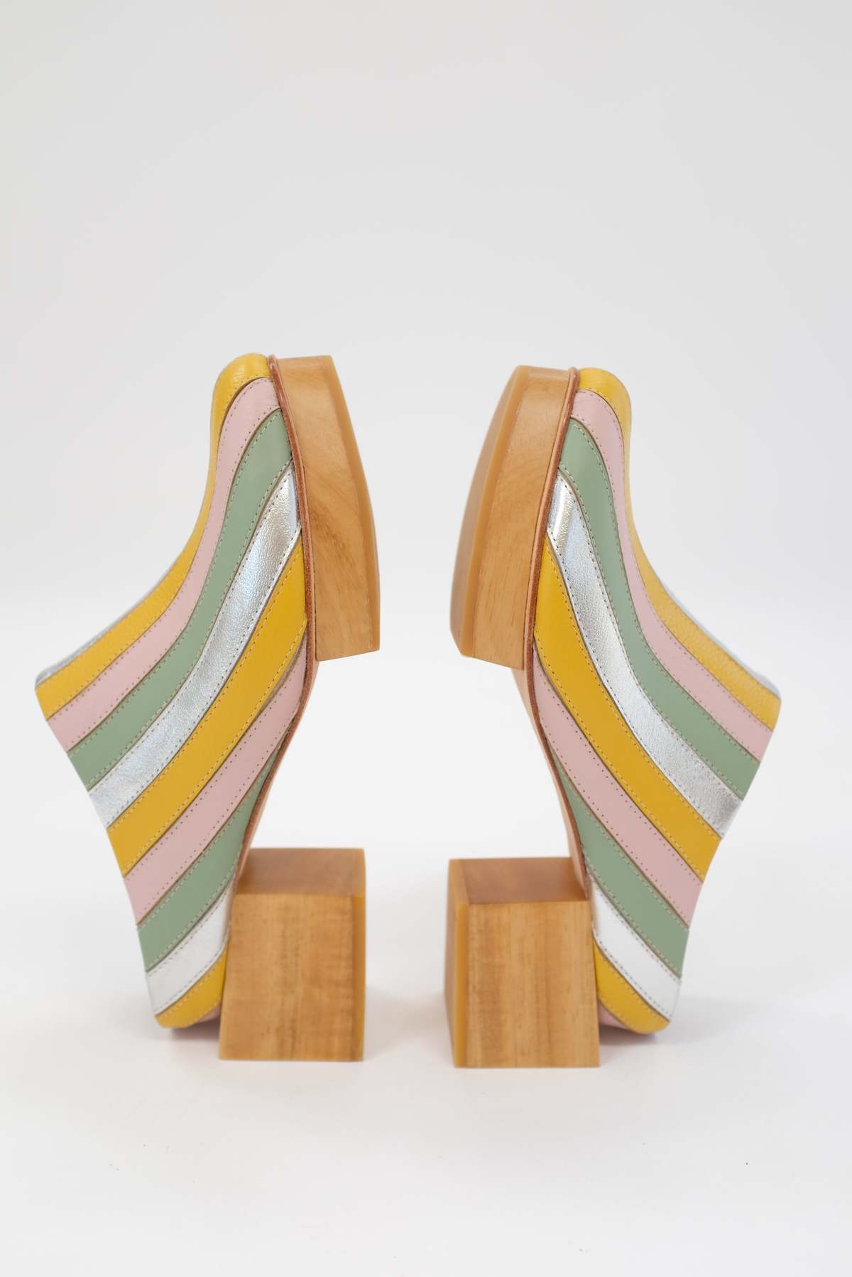 Beklina Matisse Platform Mules - Gaga - Image 1 of 5