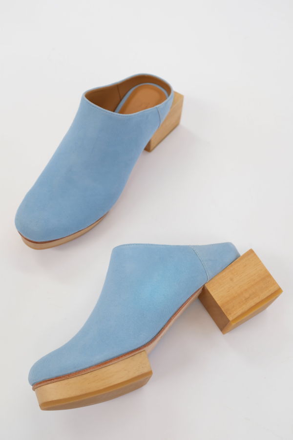 Beklina Matisse Platform Mules - Hydrangea