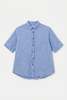 Pas de Calais Stripe SS Blouse - Saxe Blue - Thumbnail 1
