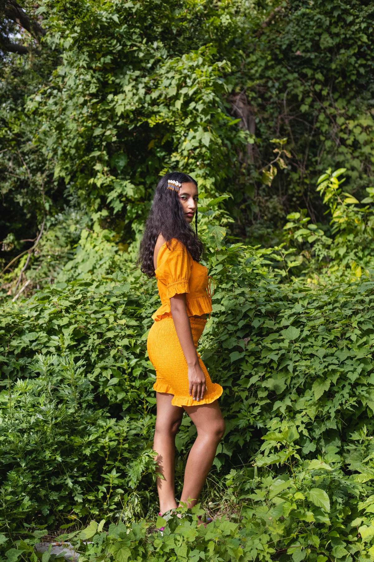 Abacaxi Smocked Shorts - Image 1 of 11