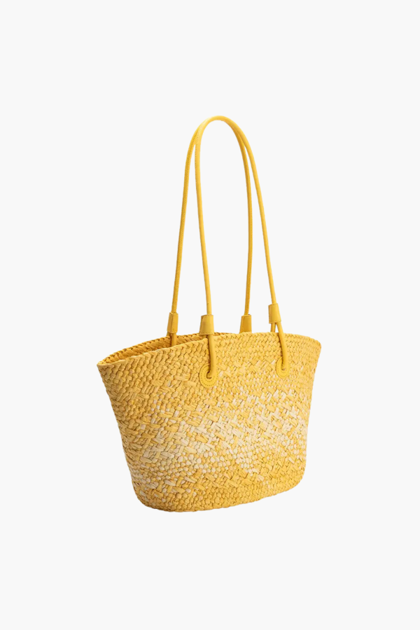Melie Bianco Sunset Straw Tote Bag
