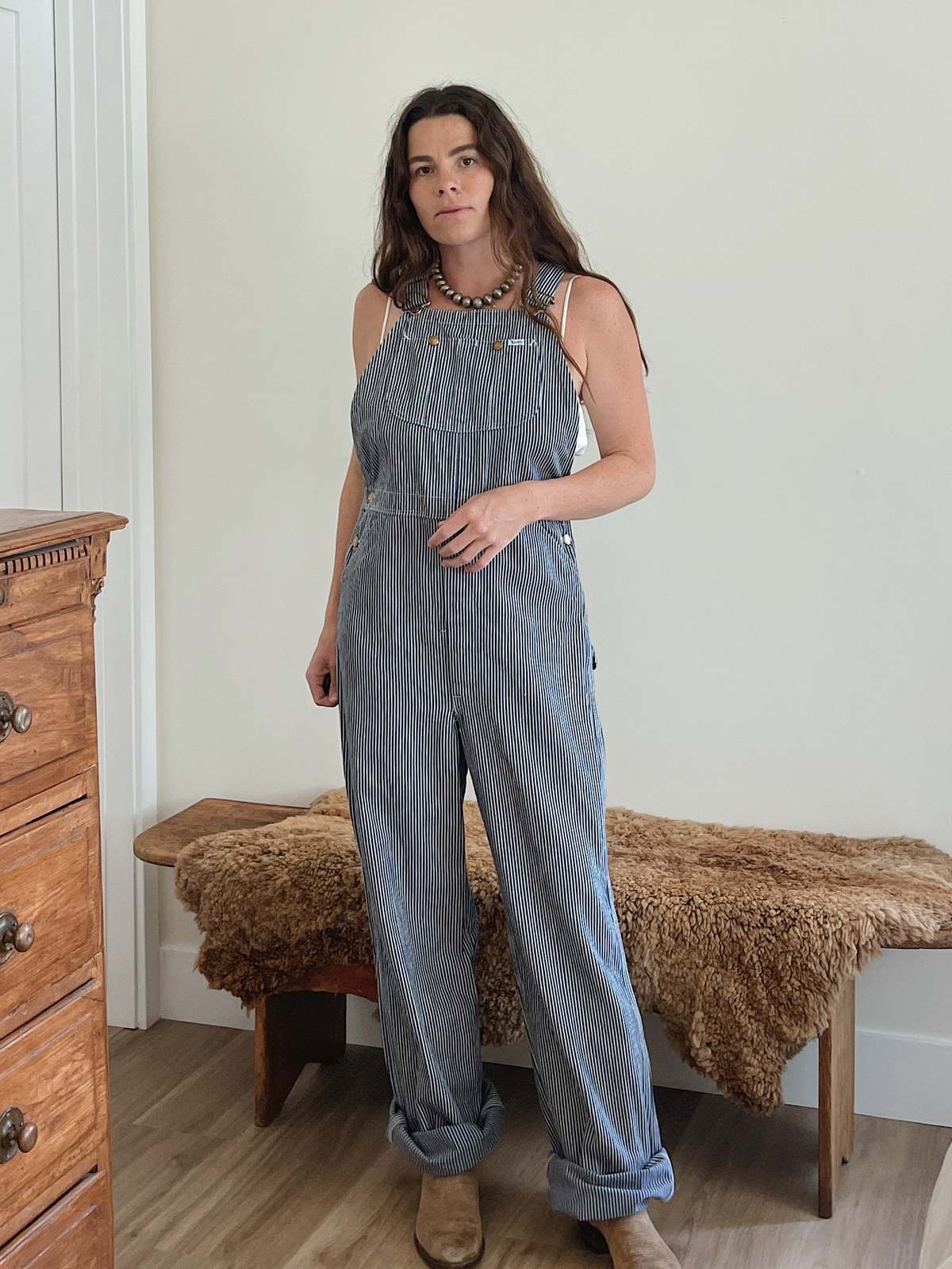 1960s Lee Hickory Overalls - Hickory Stripe | Garmentory