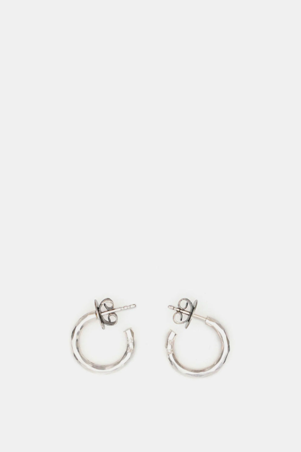 werkstatt:münchen Small Hoop Earrings - Silver