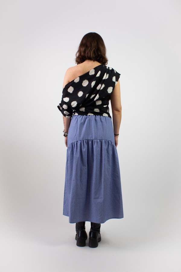 A Bronze Age Gingham Field Skirt