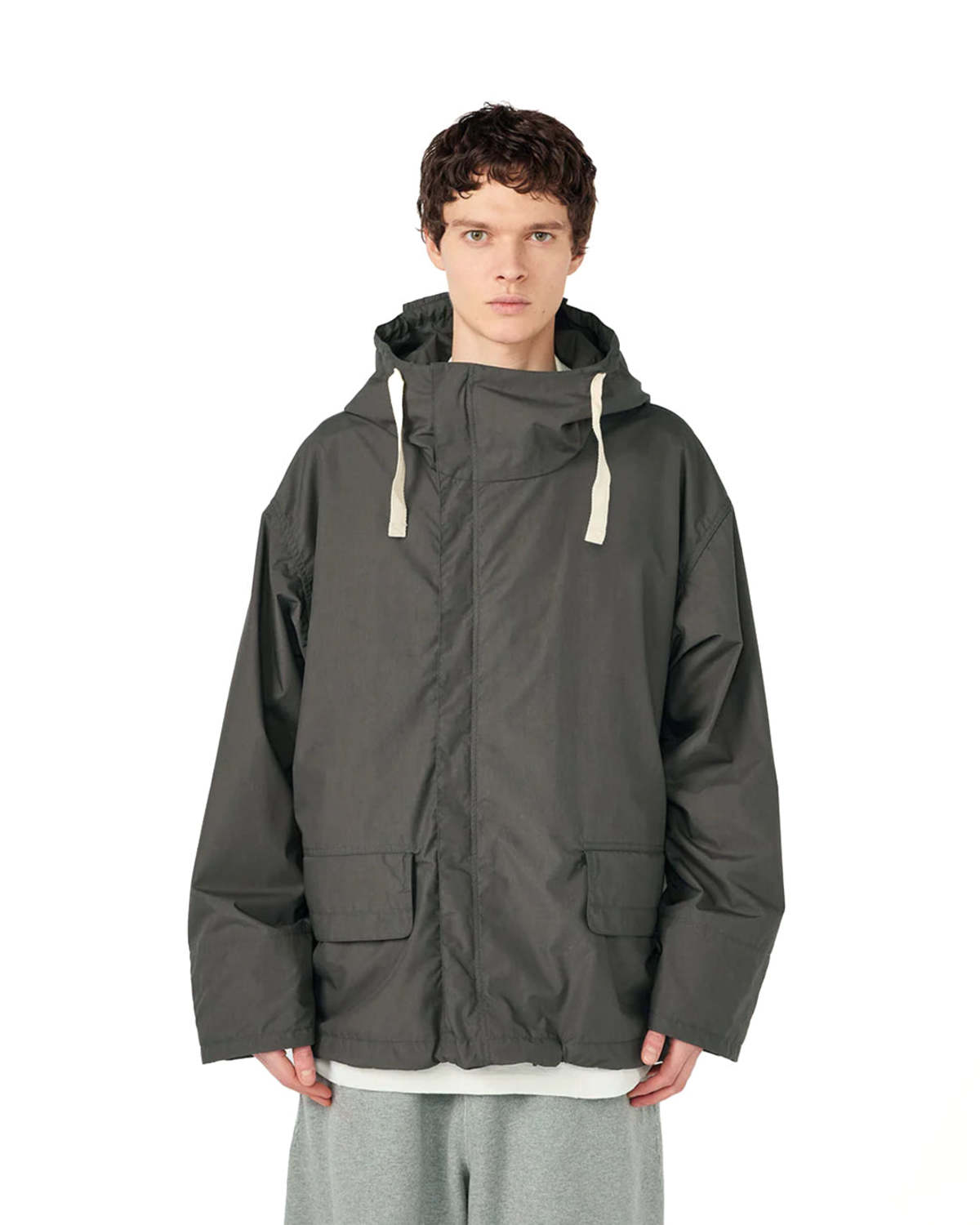Nanamica Hooded Deck Jacket - Charcoal - Image 4 of 6