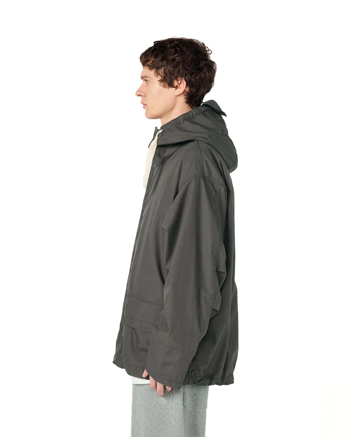 Nanamica Hooded Deck Jacket - Charcoal - Image 5 of 6