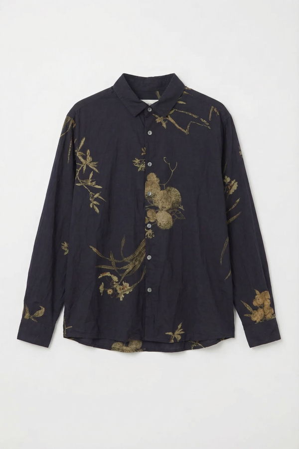 Pas de Calais Japonism Navy Floral Blouse