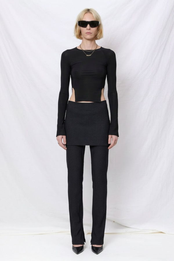 Jovana Markovic No Heart Top - Black