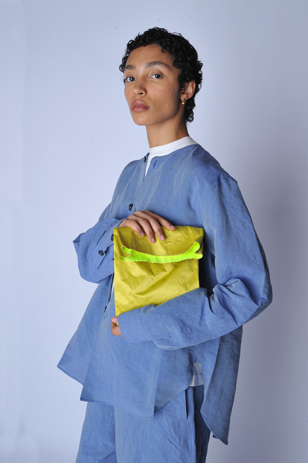 Zilla Lemon Satin Lunch Bag - Yellow