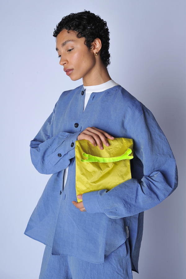 Zilla Lemon Satin Lunch Bag - Yellow