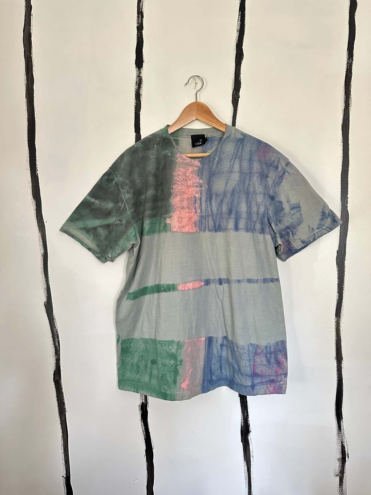 Audrey Louise Reynolds ALR Oversized Honduran Cotton Airbrush Stripes Shirt - Rad Plaid - Image 1 of 5