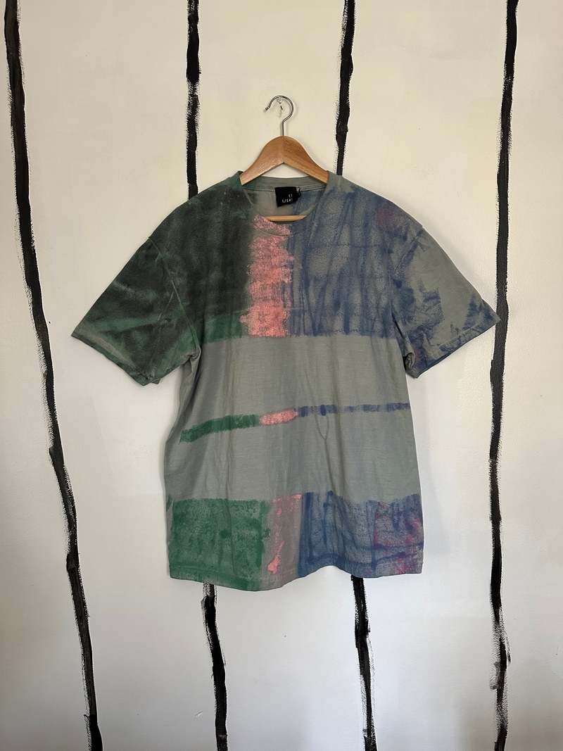 Audrey Louise Reynolds ALR Oversized Honduran Cotton Airbrush Stripes Shirt - Rad Plaid