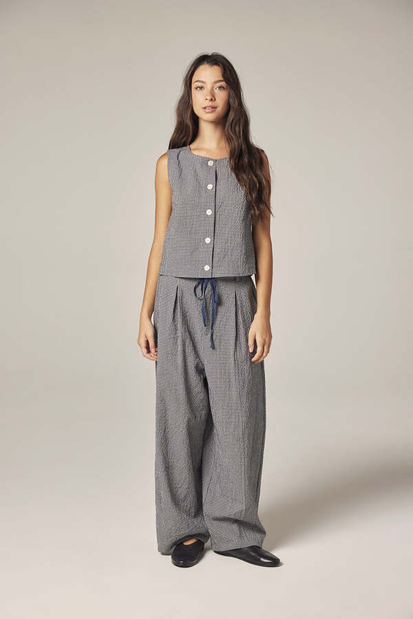 amente Drawstring Wide Pants