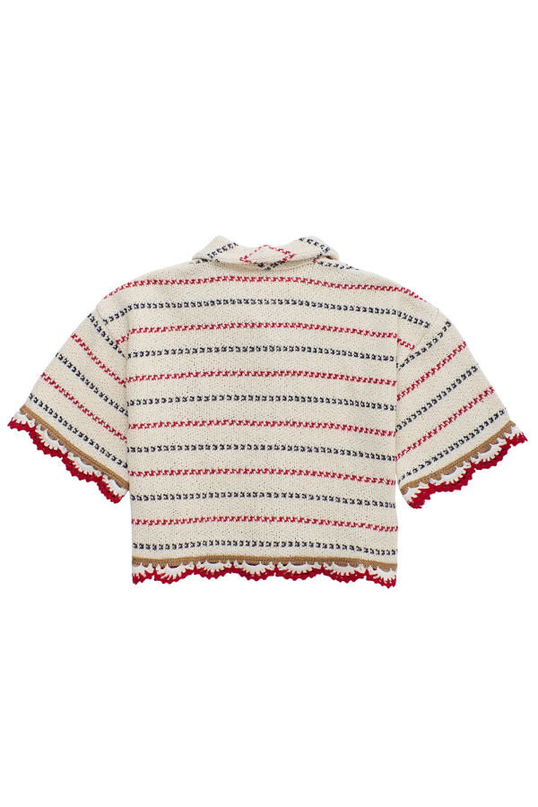 KIDS Maison Mangostan Child Barcos Knit Shirt - Cream