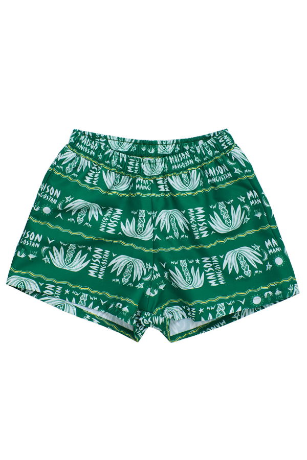 KIDS Maison Mangostan Palma Swim Shorts - Green