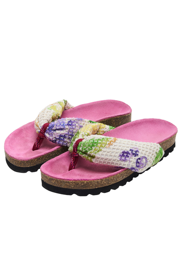 KIDS Maison Mangostan Child Uvas Mesh Sandals - Pink