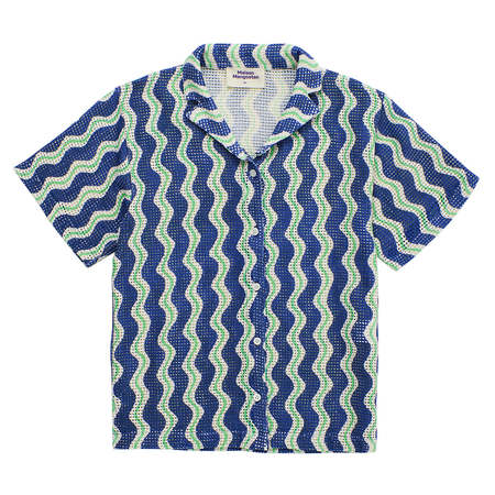Kids Maison Mangostan Child Terry T Shirt - Pink/Red Stripes
