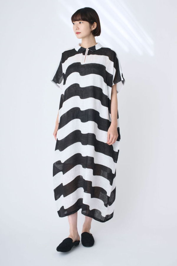 MINA PERHONEN Linen Wind Flag Dress