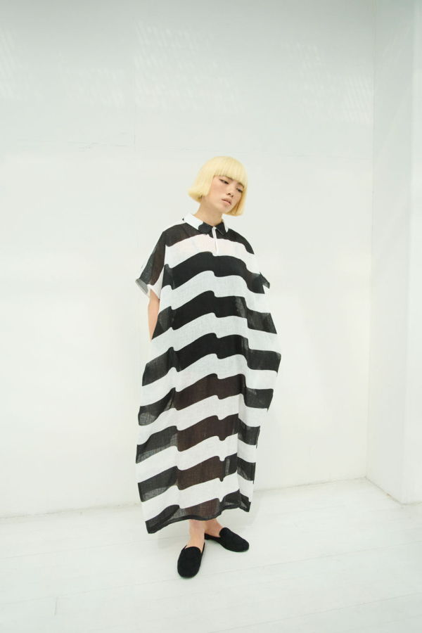 MINA PERHONEN Linen Wind Flag Dress