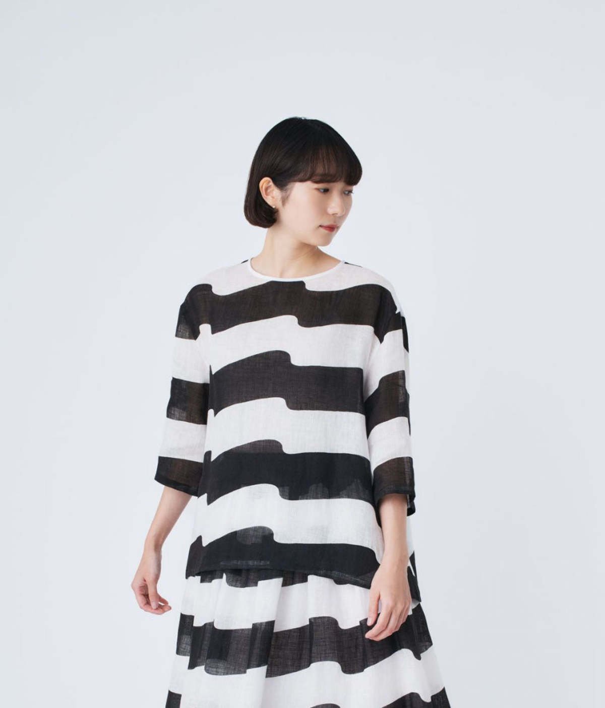 MINA PERHONEN Linen Wind Flag Top - Image 1 of 3