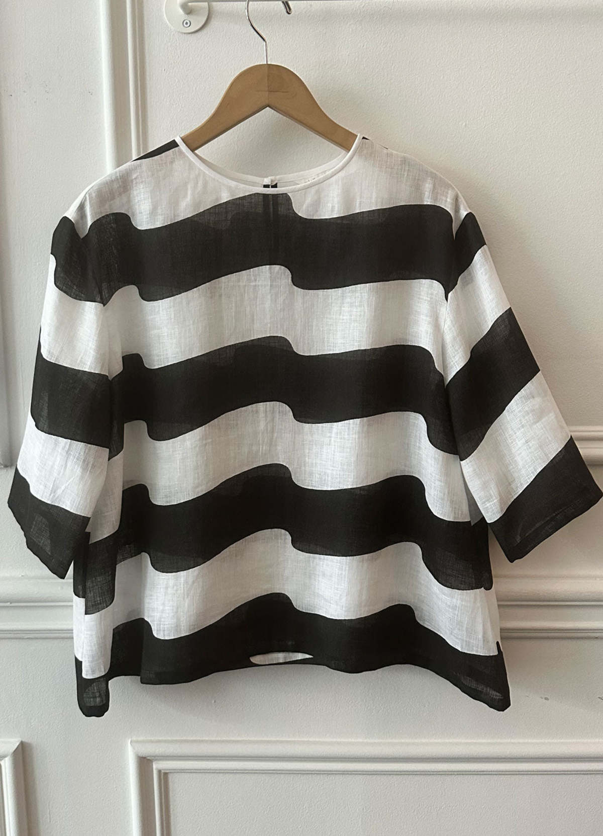 MINA PERHONEN Linen Wind Flag Top - Image 3 of 3