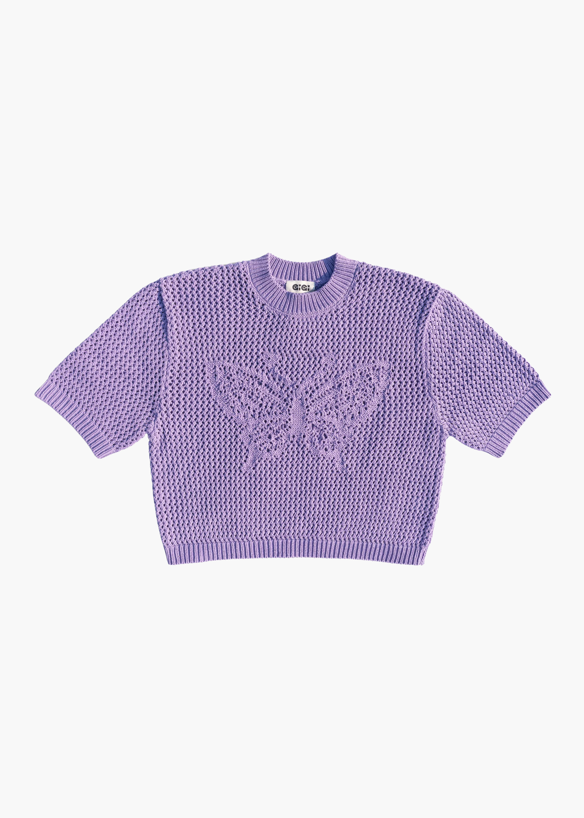 Gigi Knitwear Butterfly Knit T-Shirt - Image 1 of 1