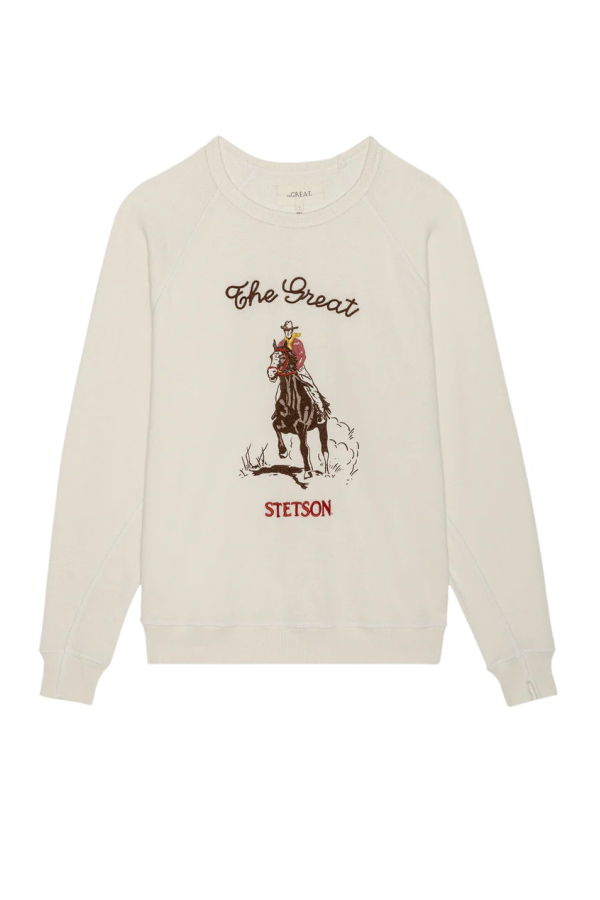 The Great. X Stetson The College Sweatshirt With Stetson Graphic