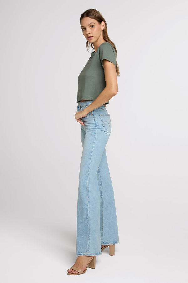 The Standard Stitch Crop Top - Thyme