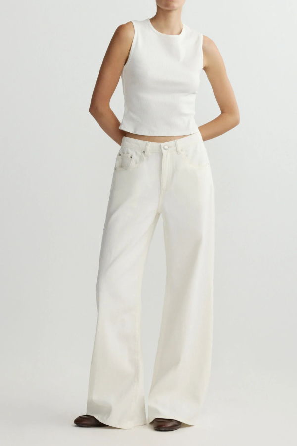 DL 1961 Alex Baggy Wide Leg Low Rise Jeans