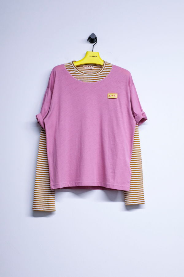 Marni Cotton Layered T-Shirt