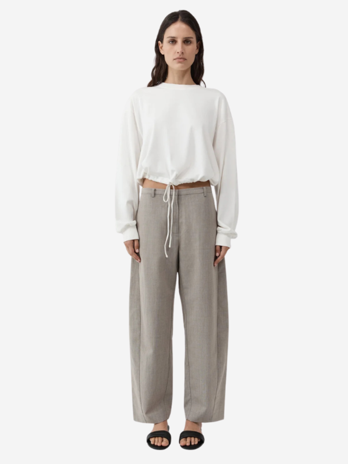 St. Agni Drawstring Long Sleeve Top - Image 2 of 3