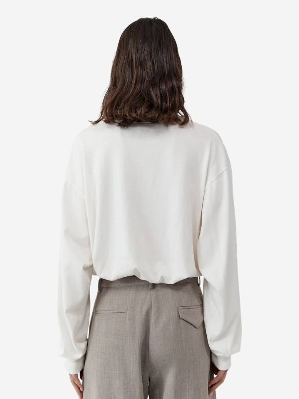 St. Agni Drawstring Long Sleeve Top