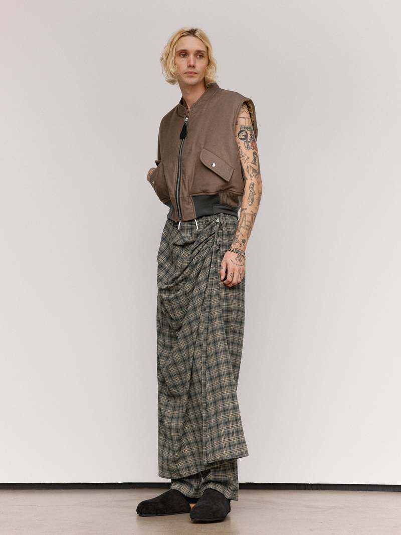 Magliano Wool Bomber Vest - Taupe