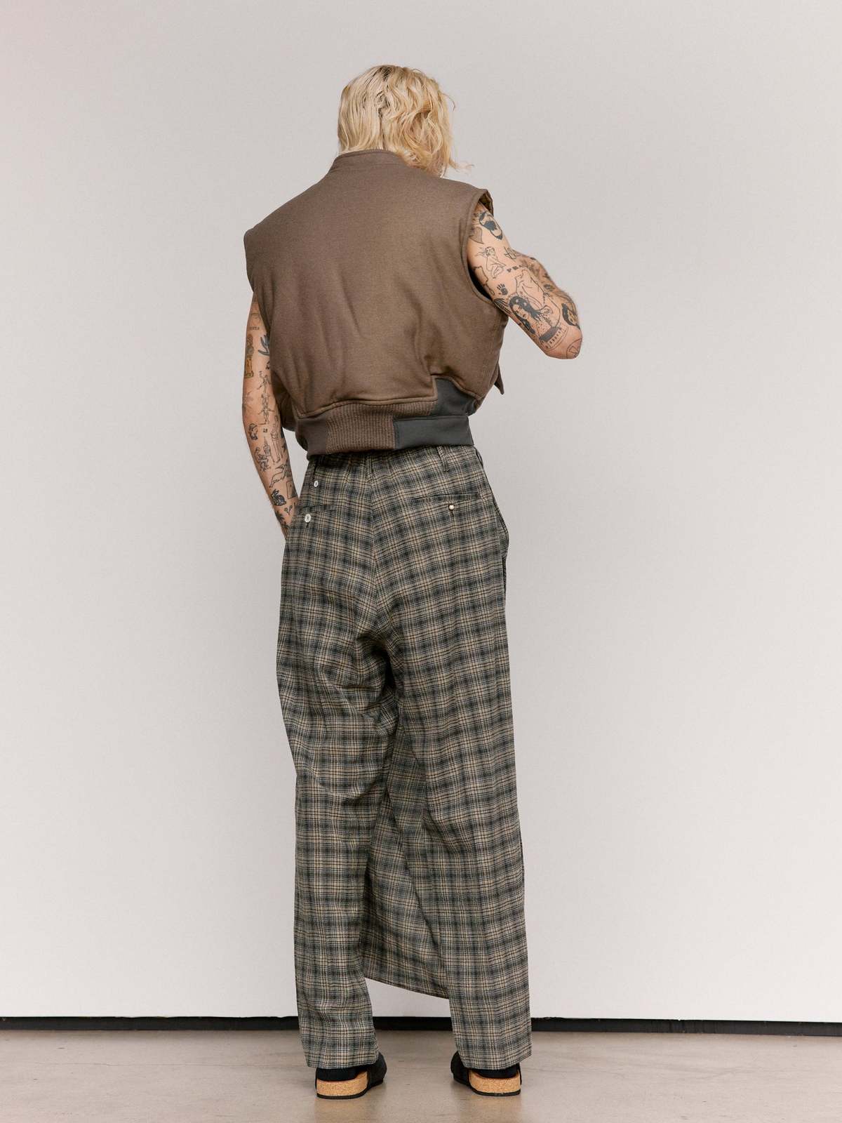 Magliano Wool Bomber Vest - Taupe - Image 5 of 9