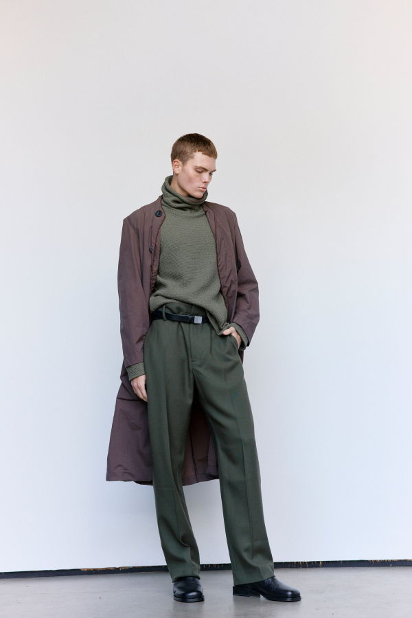 Derrick Tonal Wool Broken Stripe Suit Trouser