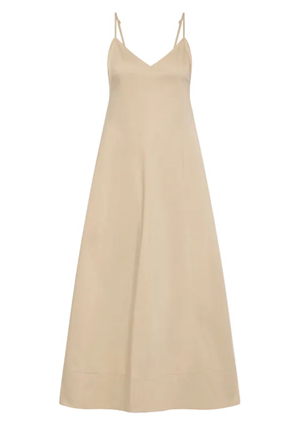 St. Agni Structured Cotton Midi Dress