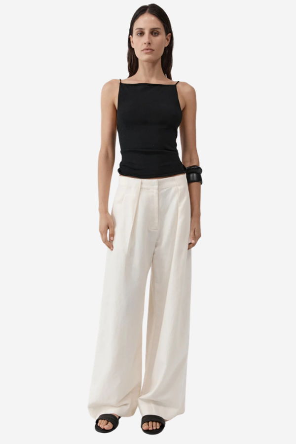 St. Agni Twist Back Knit Top