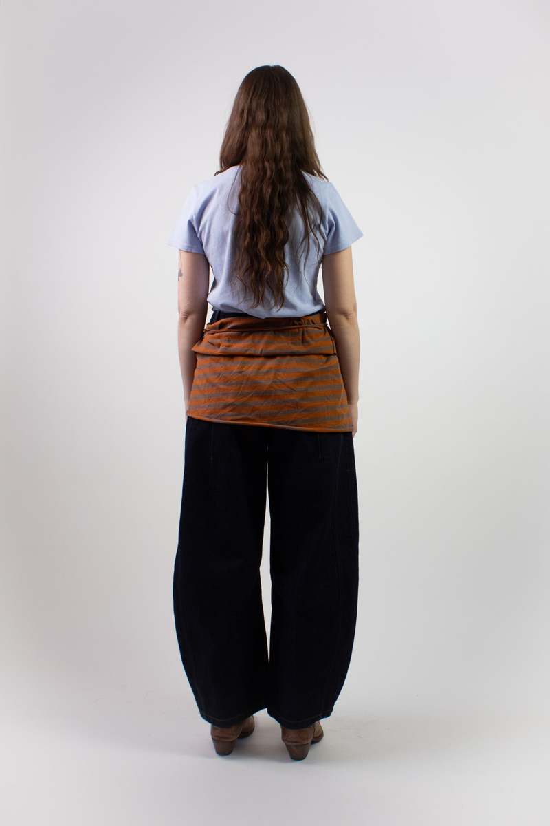 KkCo Wrap Peplum - Striped Clay