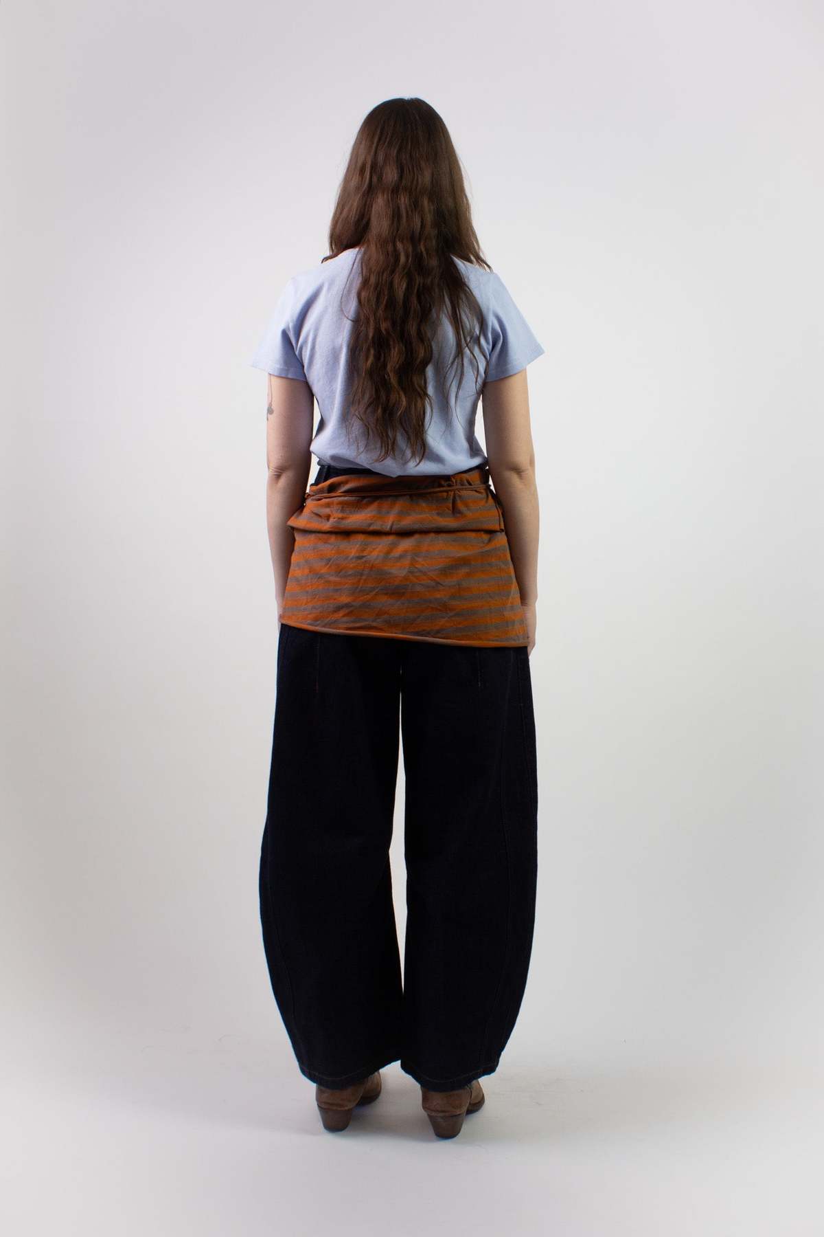 KkCo Wrap Peplum - Striped Clay - Image 4 of 4
