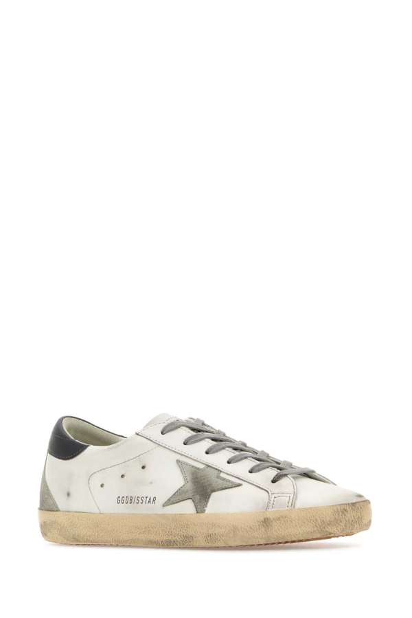 Golden Goose Multicolor Leather Super-Star Classic Sneakers - White Ice Dark Gray