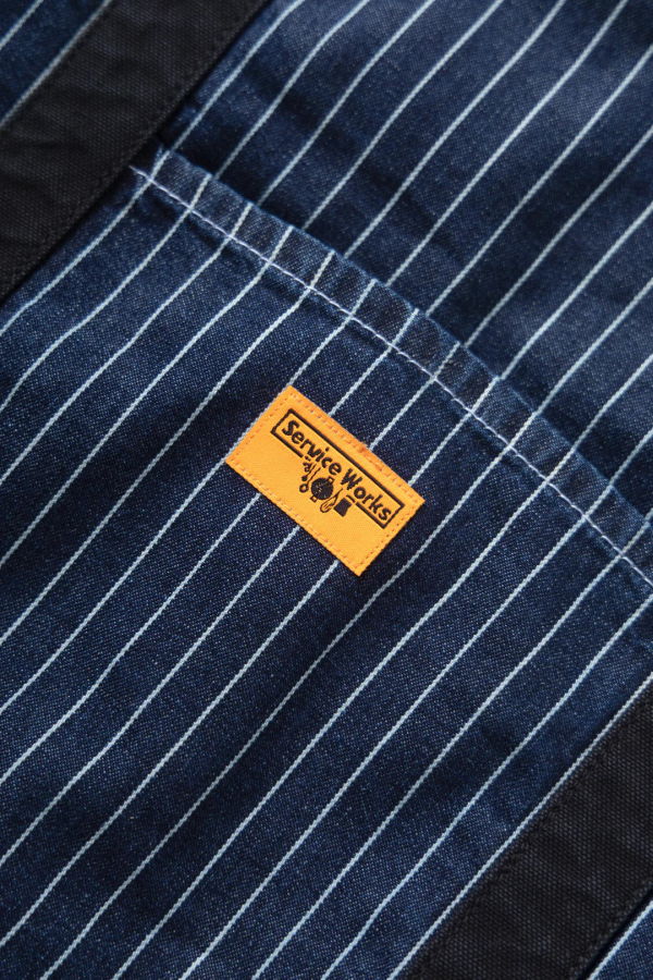 Service Works Pinstripe Denim Tote Bag