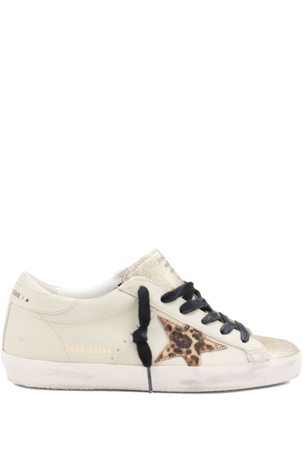 Golden Goose Superstar Leather Sneakers - Beige