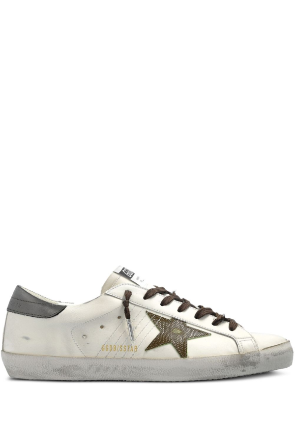 Golden Goose Super-Star Leather Sneakers - Green
