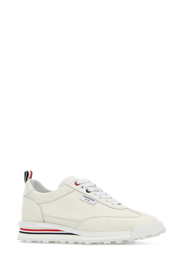 Thom Browne White Leather Sneakers