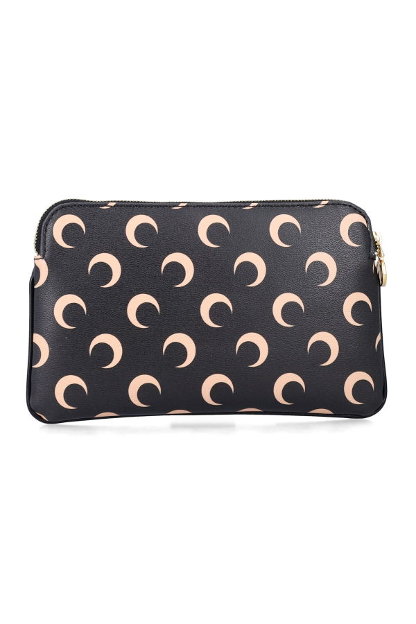 MARINE SERRE Moon Small Pouch - Black Tan Moon